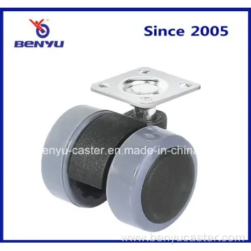 1.5 Inch Furniture Stool Part Twin Wheel Caster